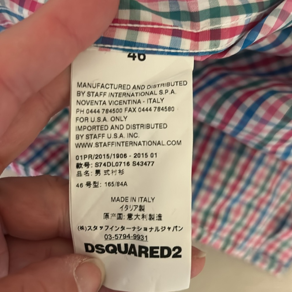 Dsquared2 Multicolored Checked/Gingham Long-Sleev… - image 6